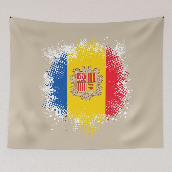 Item preview, Flag of Andorra - Splat designed and sold by pixelinga.