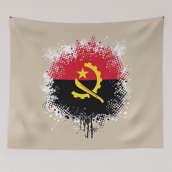 Item preview, Flag of Angola - Splat designed and sold by pixelinga.