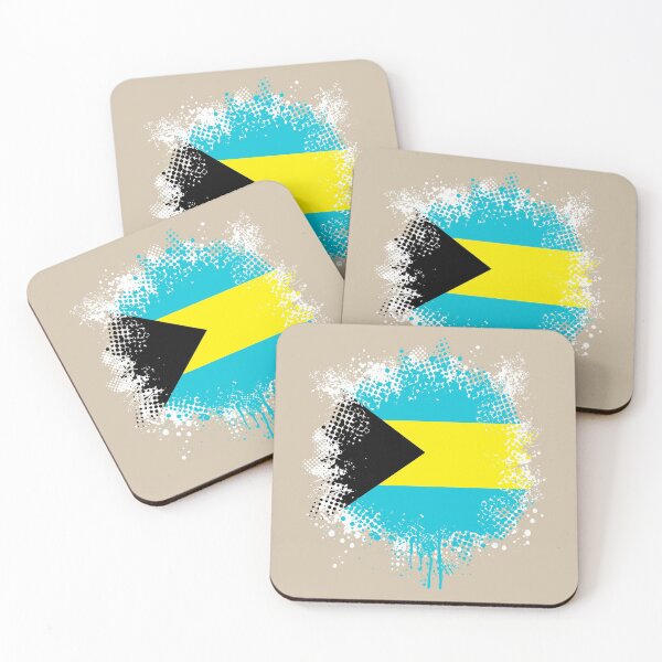 Item preview, Flag of Bahamas - Splat designed and sold by pixelinga.