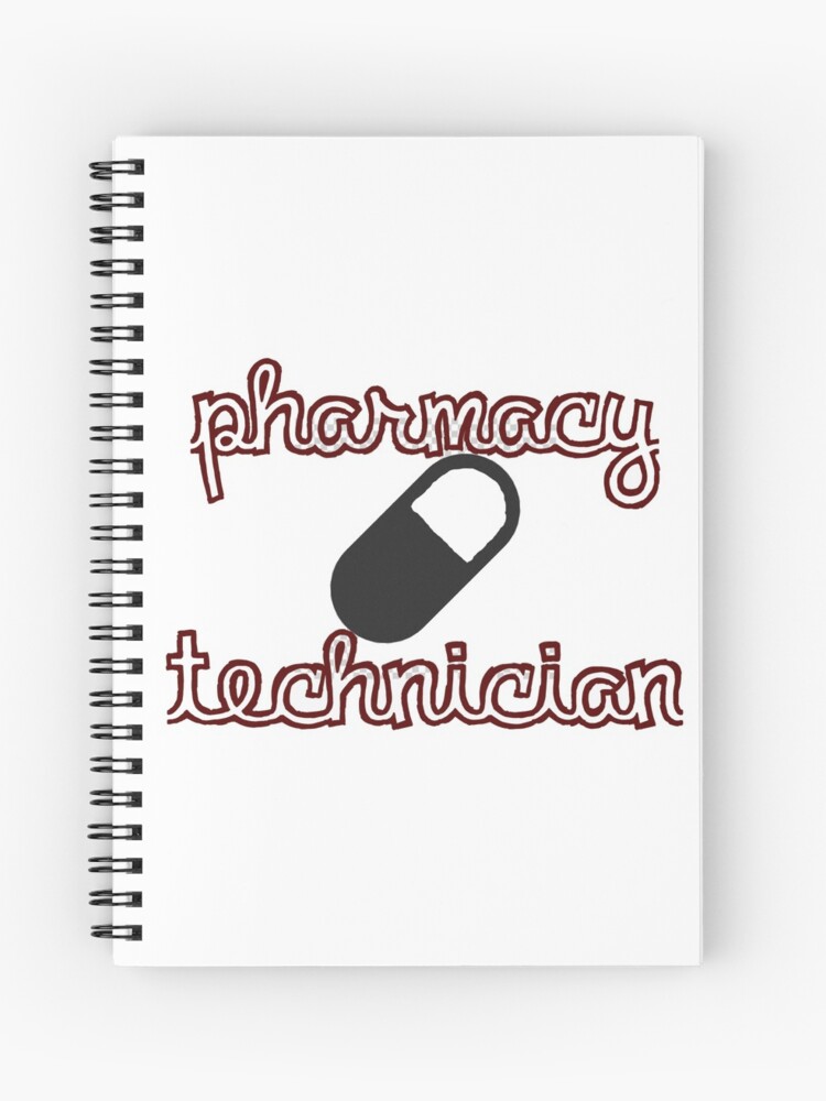 Cuaderno de espiral «Técnico en farmacología» de hanfraz77 | Redbubble