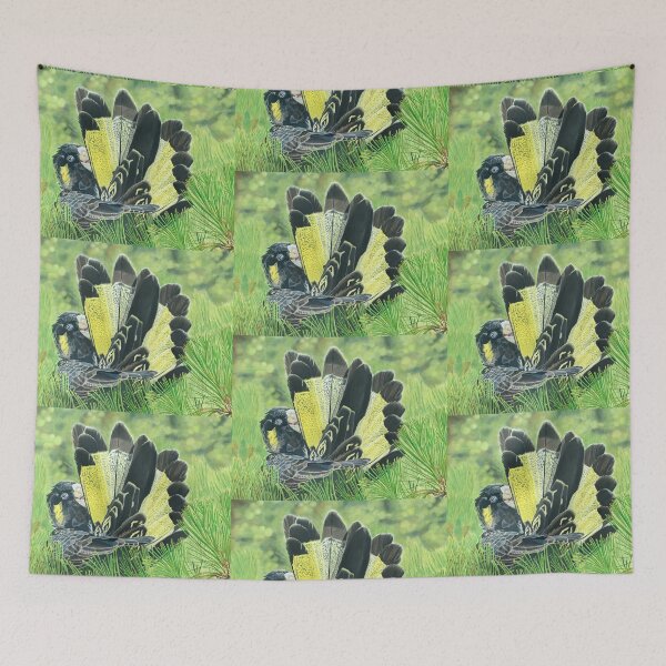 Item preview, Yellow-tailed Black Cockatoo designed and sold by Wendy Sinclair.