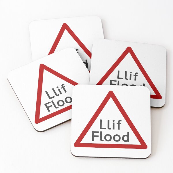 Item preview, Welsh Llif Flood Road Sign designed and sold by skownky.