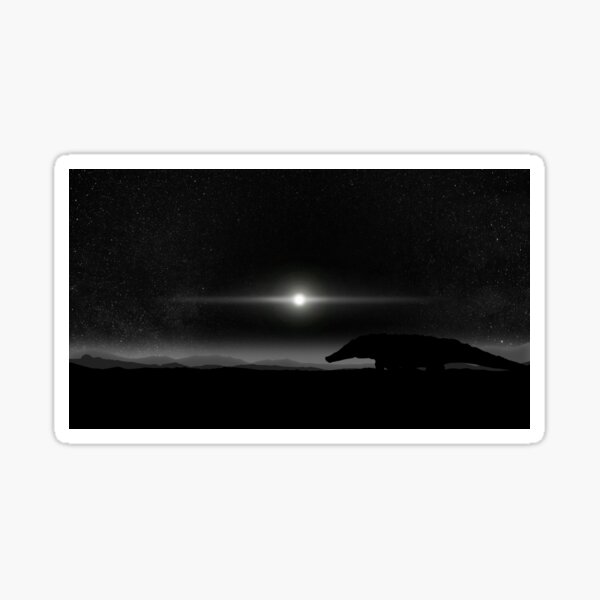 SCP-682 under the stars Sticker