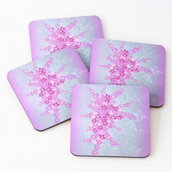 Item preview, pink japanese cherry blossom with gray designed and sold by cathyartist.