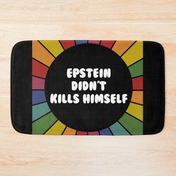 Item preview, Epstein Didn't kill himself- bright sarcastic sticker designed and sold by ScapegoatPrints.