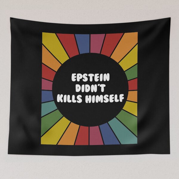 Item preview, Epstein Didn't kill himself- bright sarcastic sticker designed and sold by ScapegoatPrints.