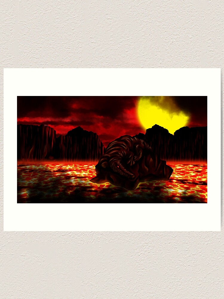 SCP-682 Art Print for Sale by turntechunderg