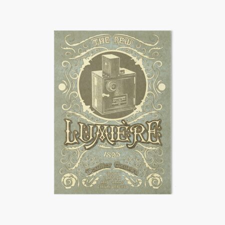 Lumiere 1895 Camera Art Board Print