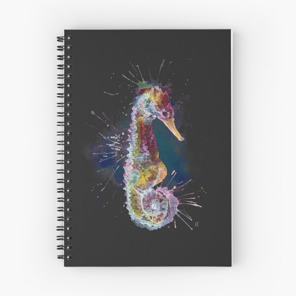 Aperçu de l'œuvre Hippocampe de minuit créée et vendue par Karen  Todman -Aroca Designs-.