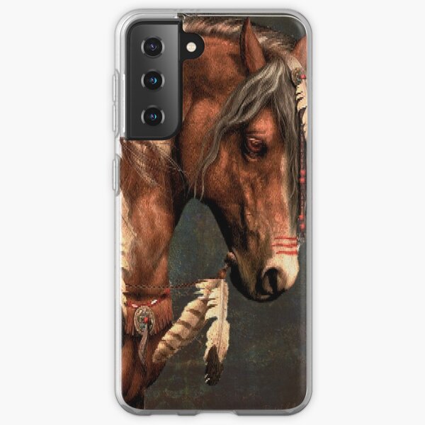 War Horse - Native American Painted Horse Samsung Galaxy Soft Case