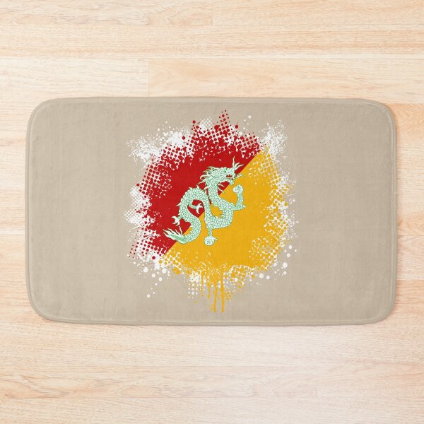 Item preview, Flag of Bhutan - Splat designed and sold by pixelinga.