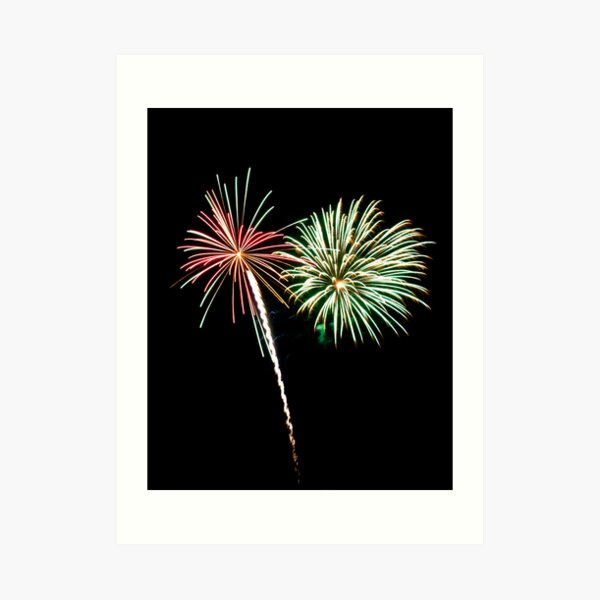 2011 Wolfeboro Fireworks V Art Print