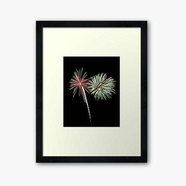 2011 Wolfeboro Fireworks V Framed Art Print