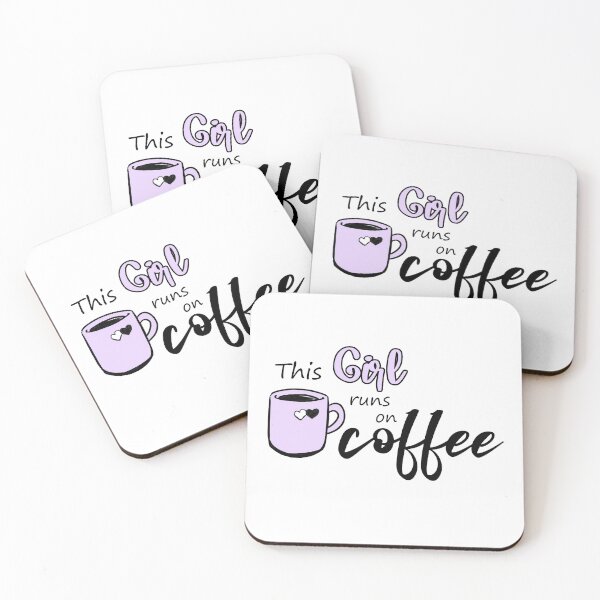 Item preview, This girl runs on coffee designed and sold by MarinaBDesigns.