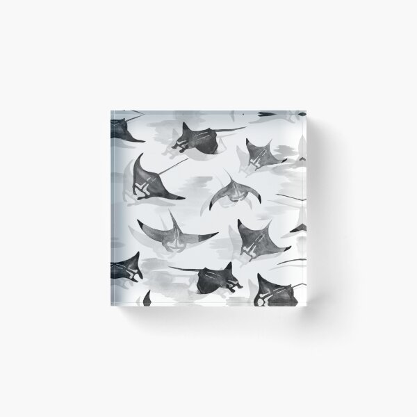 Item preview, Manta Rays in black n white designed and sold by Gingerlique.