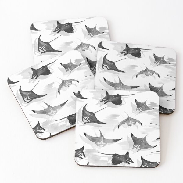 Item preview, Manta Rays in black n white designed and sold by Gingerlique.