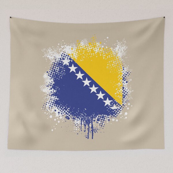 Item preview, Flag of Bosnia and Herzegovina - Splat designed and sold by pixelinga.