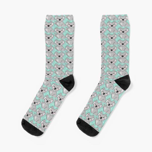 Koala pixel kawaii Calcetines
