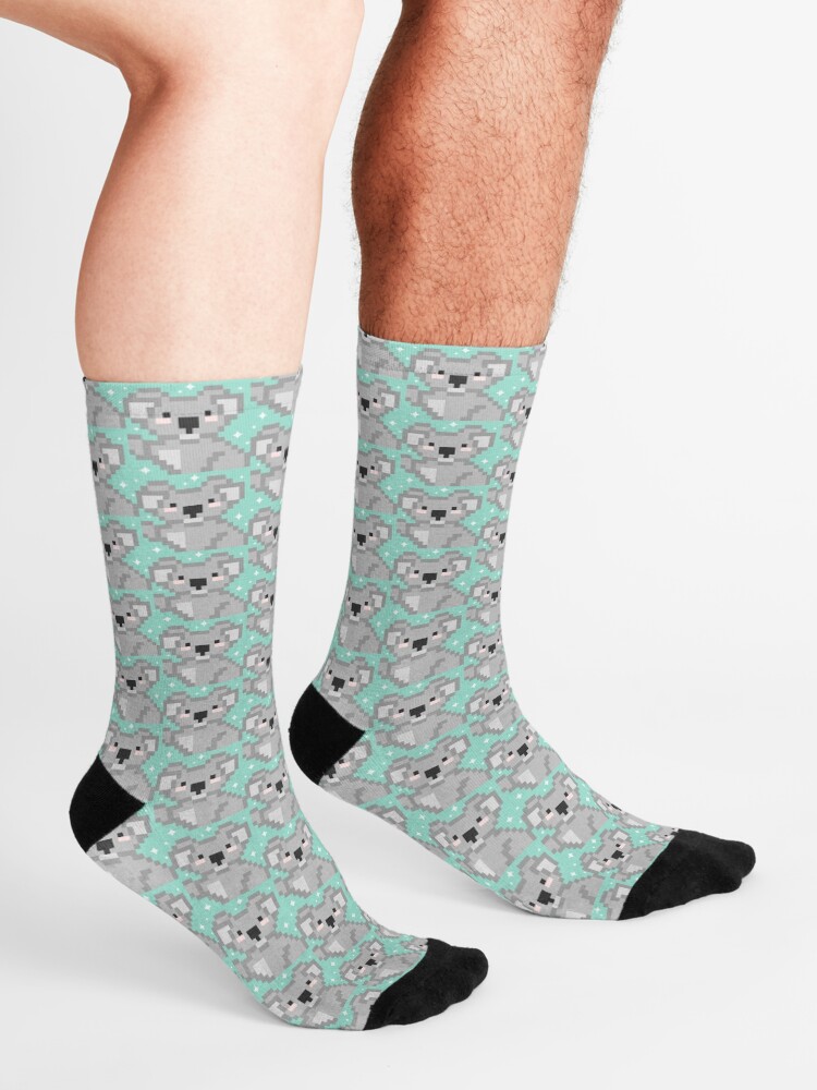 Vista alternativa de Calcetines Koala pixel kawaii