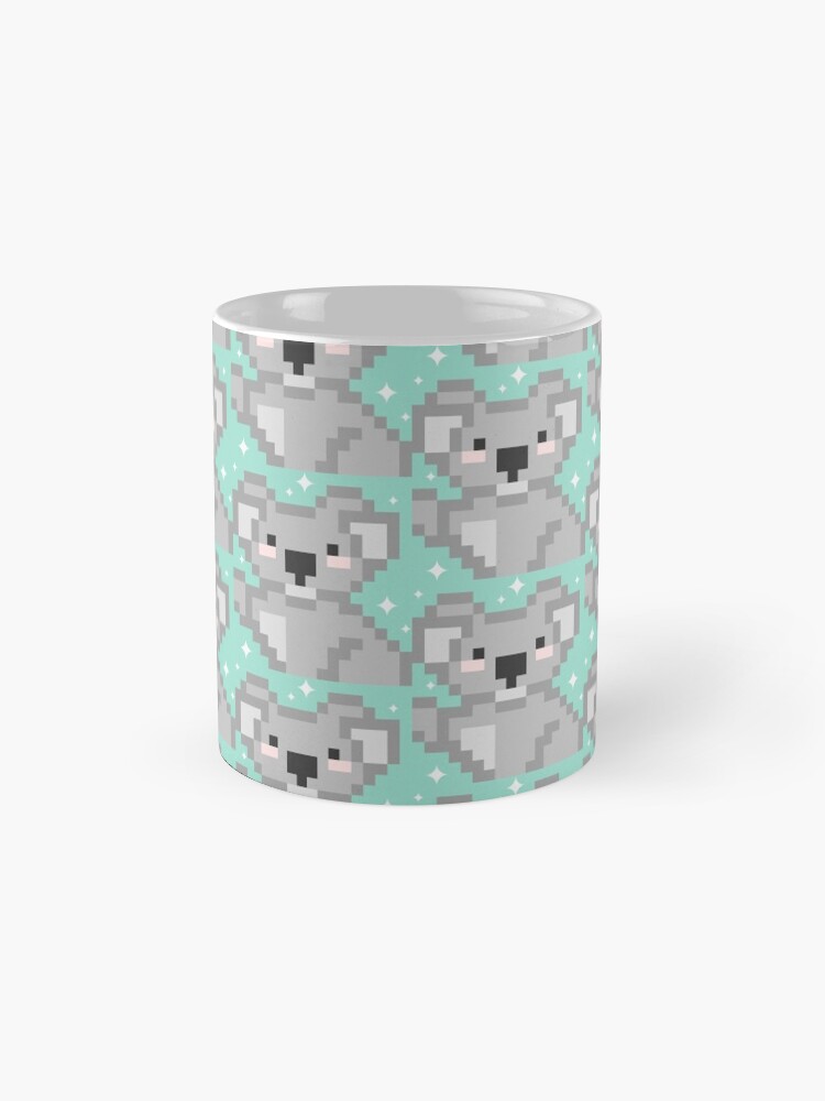 Vista alternativa de Taza Koala pixel kawaii