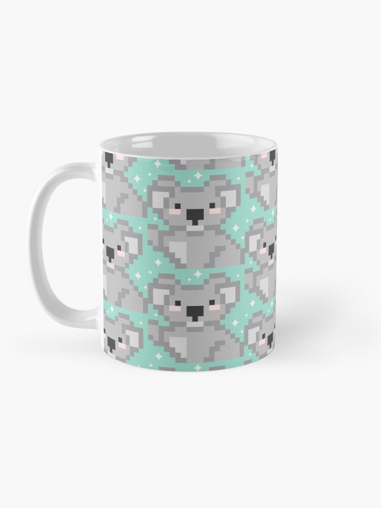 Vista alternativa de Taza Koala pixel kawaii