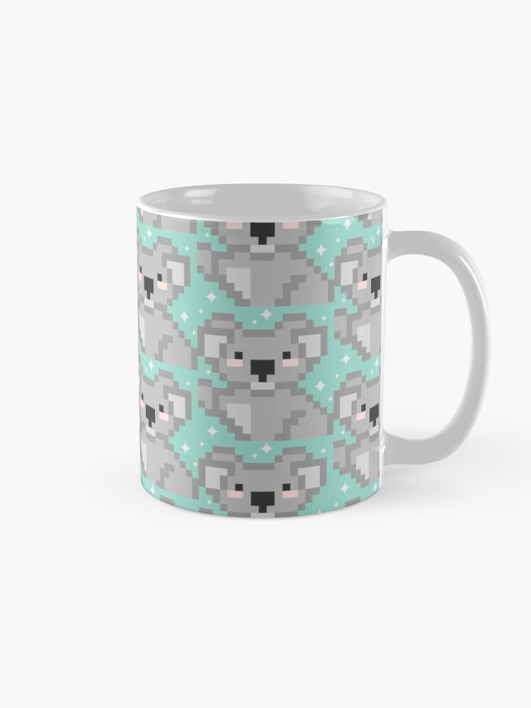 Vista alternativa de Taza Koala pixel kawaii