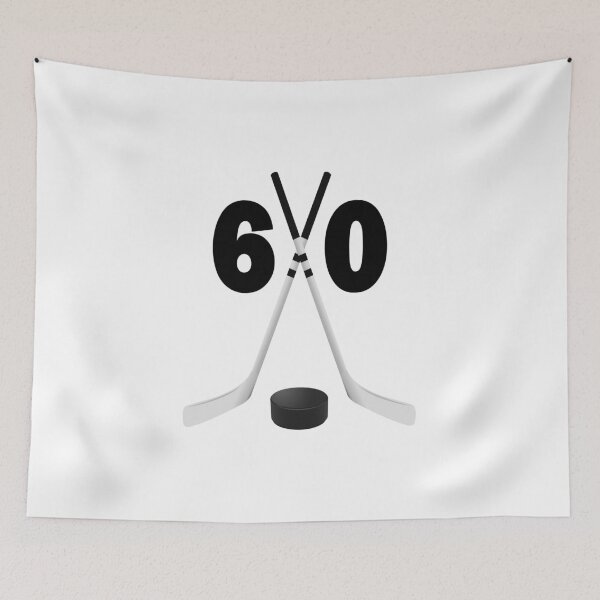 Item preview, Hockey number 60 - sixty with sticks and disc designed and sold by AllShirts21.