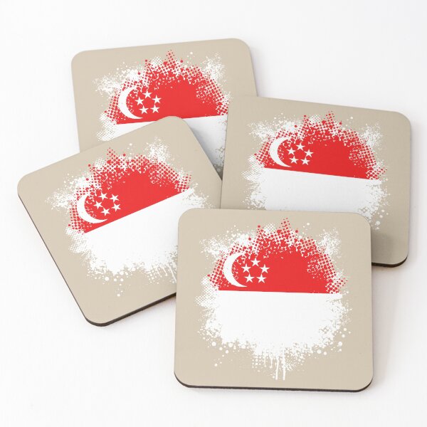 Item preview, Flag of Singapore - Splat designed and sold by pixelinga.