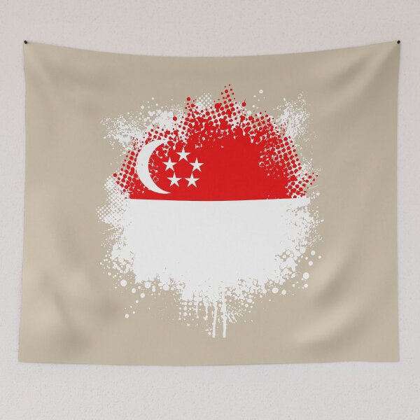 Item preview, Flag of Singapore - Splat designed and sold by pixelinga.