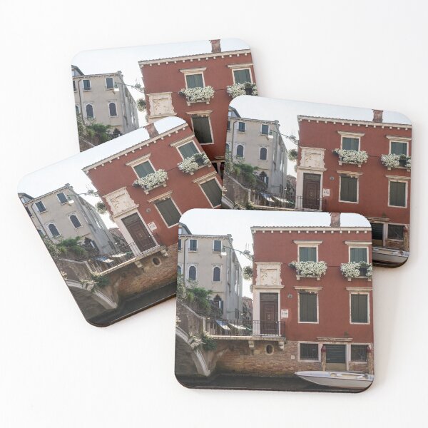 Item preview, Classic Venetian - Traditional Houses Canal Bridge and a Motorboat  designed and sold by Georgia Mizuleva.