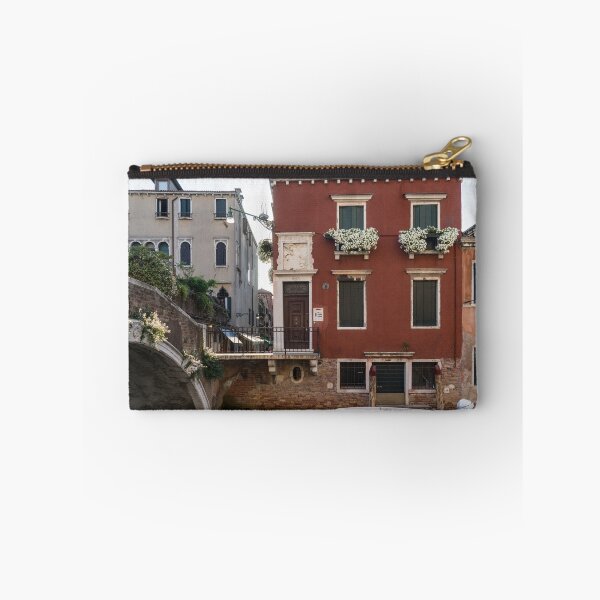 Item preview, Classic Venetian - Traditional Houses Canal Bridge and a Motorboat  designed and sold by Georgia Mizuleva.