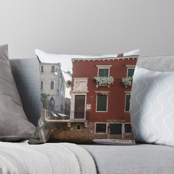 Item preview, Classic Venetian - Traditional Houses Canal Bridge and a Motorboat  designed and sold by Georgia Mizuleva.