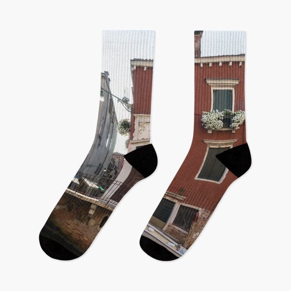 Item preview, Classic Venetian - Traditional Houses Canal Bridge and a Motorboat  designed and sold by Georgia Mizuleva.