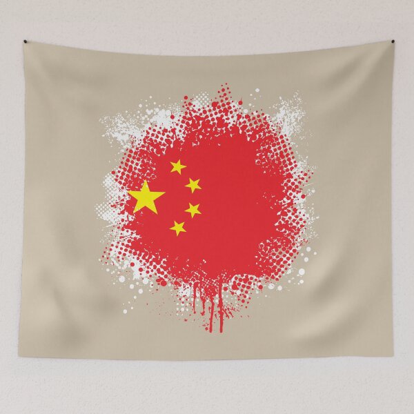 Artikelvorschau, Flag of China - Splat entworfen und verkauft von pixelinga.