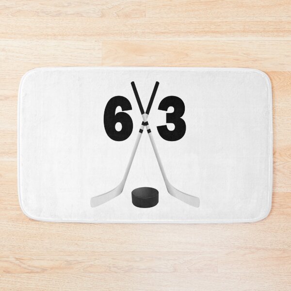 Item preview, Hockey number 63 - sixty three with sticks and disc designed and sold by AllShirts21.