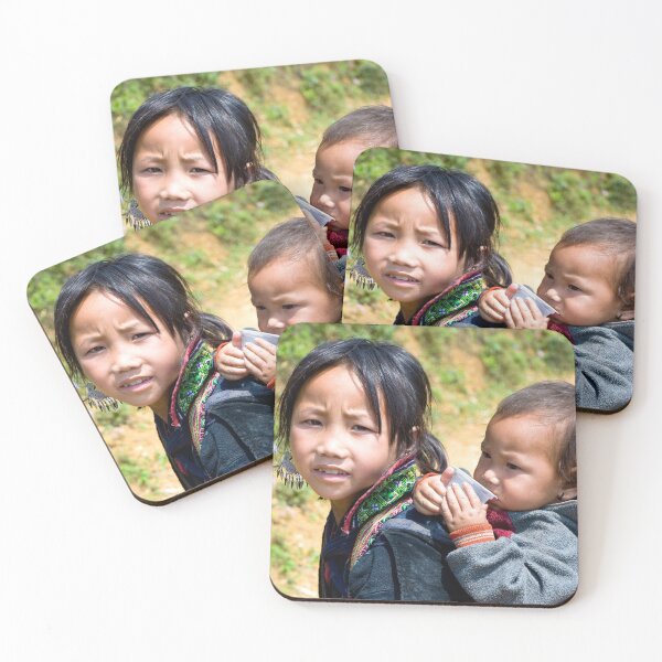 Item preview, Vietnamese Hill-tribe girl and her baby brother designed and sold by Kezzles.