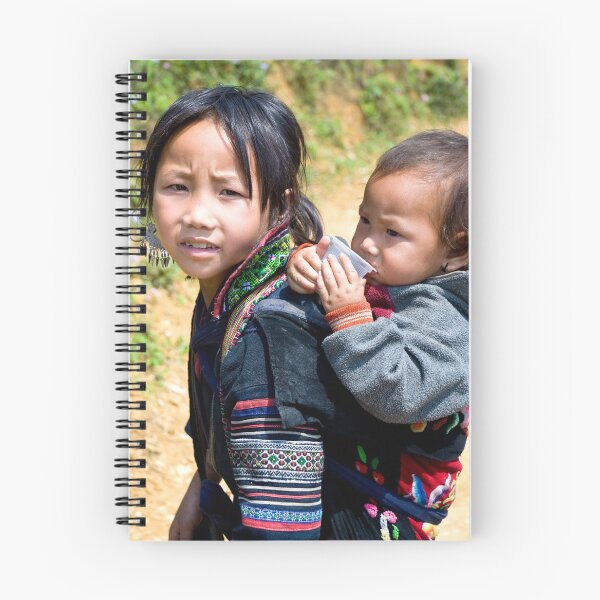 Item preview, Vietnamese Hill-tribe girl and her baby brother designed and sold by Kezzles.