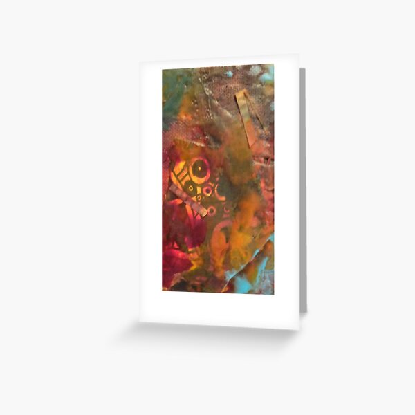 Encaustic Abstract Greeting Card