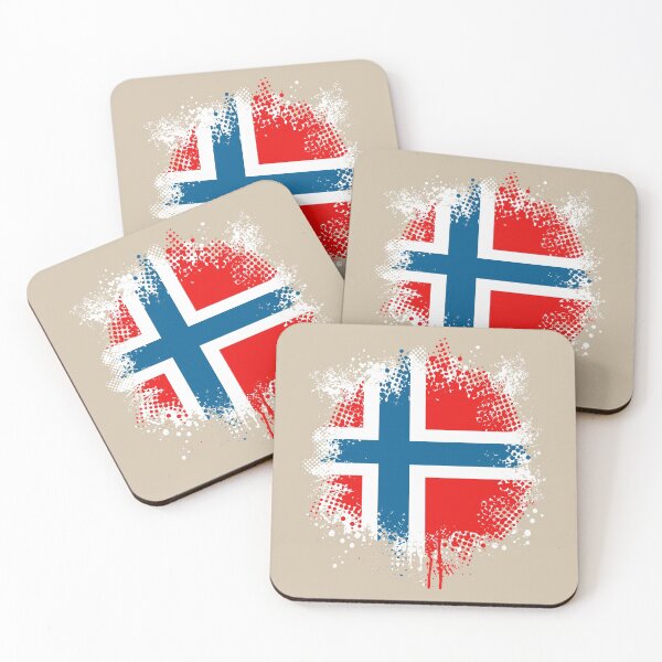 Item preview, Flag of Norway - Splat designed and sold by pixelinga.
