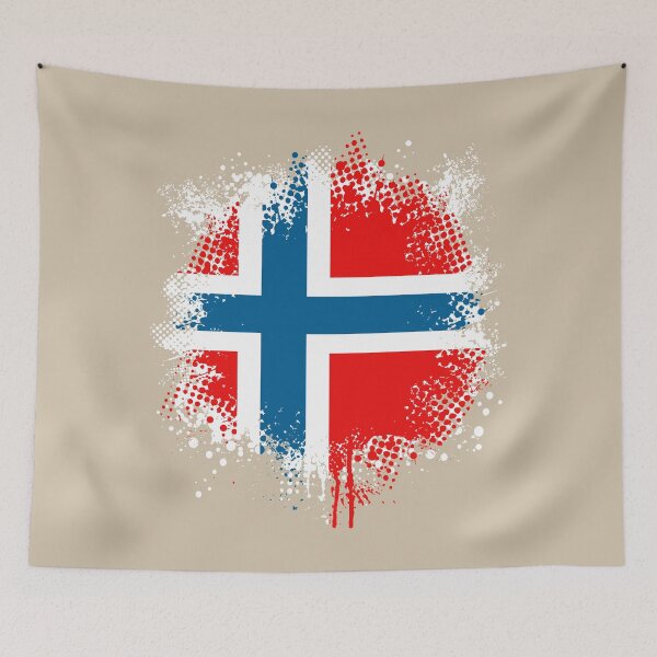 Item preview, Flag of Norway - Splat designed and sold by pixelinga.
