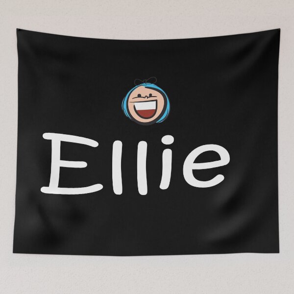 Item preview, Ellie Happy Face Blue Hair Girl Name designed and sold by ProjectX23.