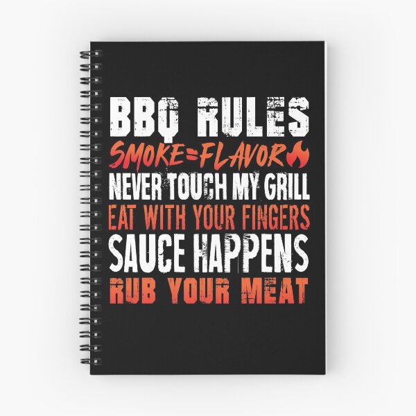 Item preview, Funny BBQ Rules Smoke=Flavor Eat With Fingers Rub Your Meat Shirt Gear designed and sold by DynamicDesign.