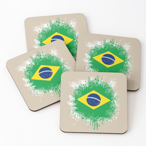 Artikelvorschau, Flag of Brazil - Splat entworfen und verkauft von pixelinga.