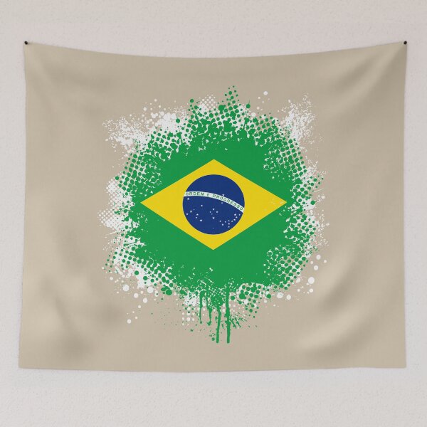 Artikelvorschau, Flag of Brazil - Splat entworfen und verkauft von pixelinga.