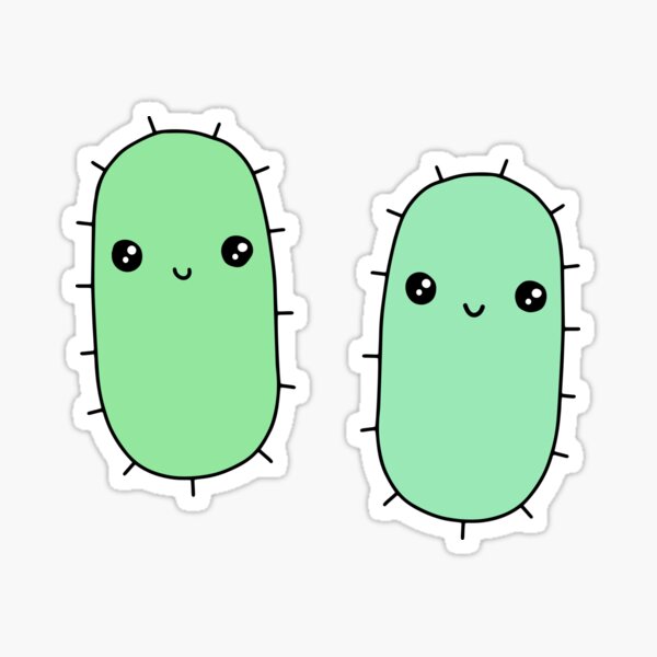 E. coli bacteria stickers Sticker