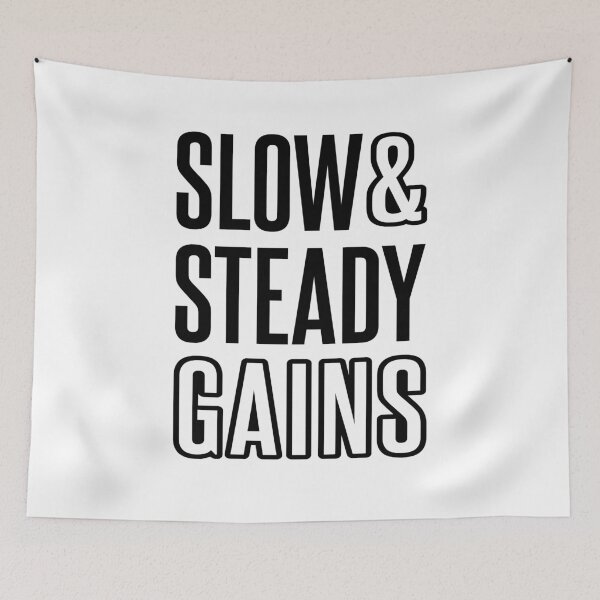 Item preview, Slow and steady gains designed and sold by Tahuverian.