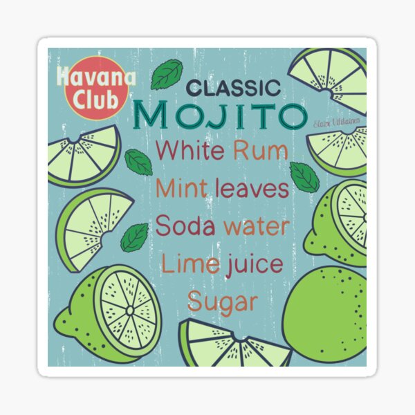 Classic Mojito Sticker