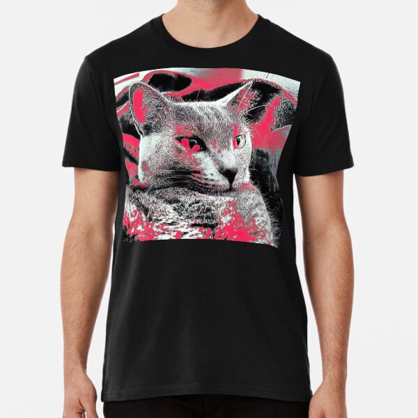 KATZENPORTRAIT ABSTRAHIERT Premium T-Shirt