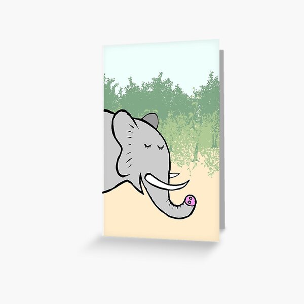 Serene Elephant Greeting Card