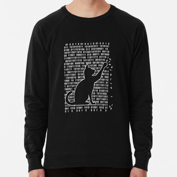 Item preview, Funny cat is playing with binary code designed and sold by stoneyy.